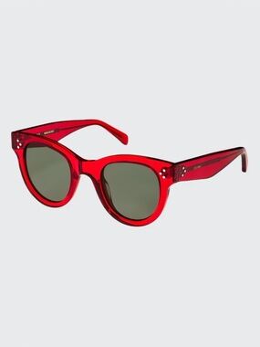 Celine round acite glasses - Red